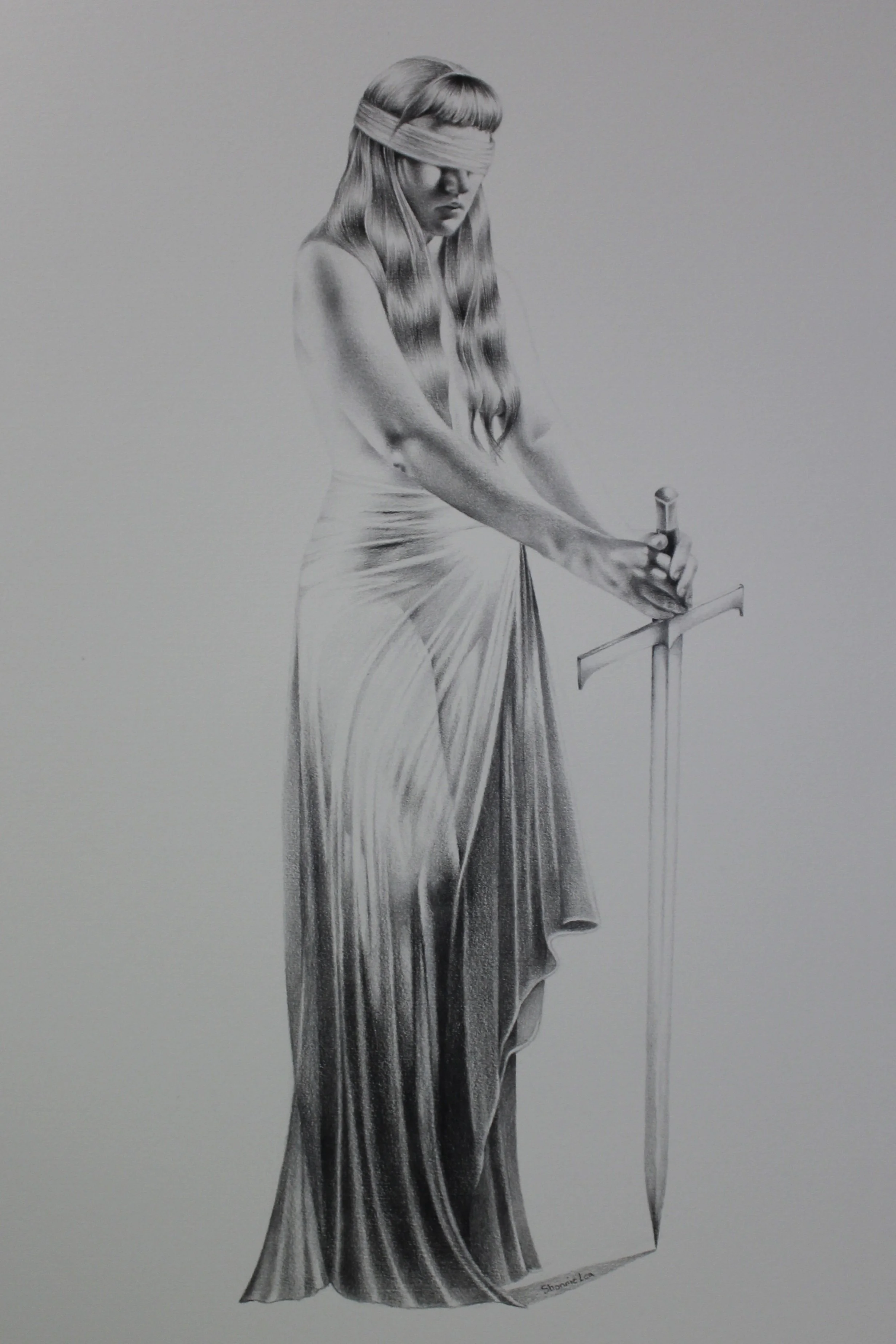 'The Guard II' 2026 Pencil on paper 59.5 x 42 cm