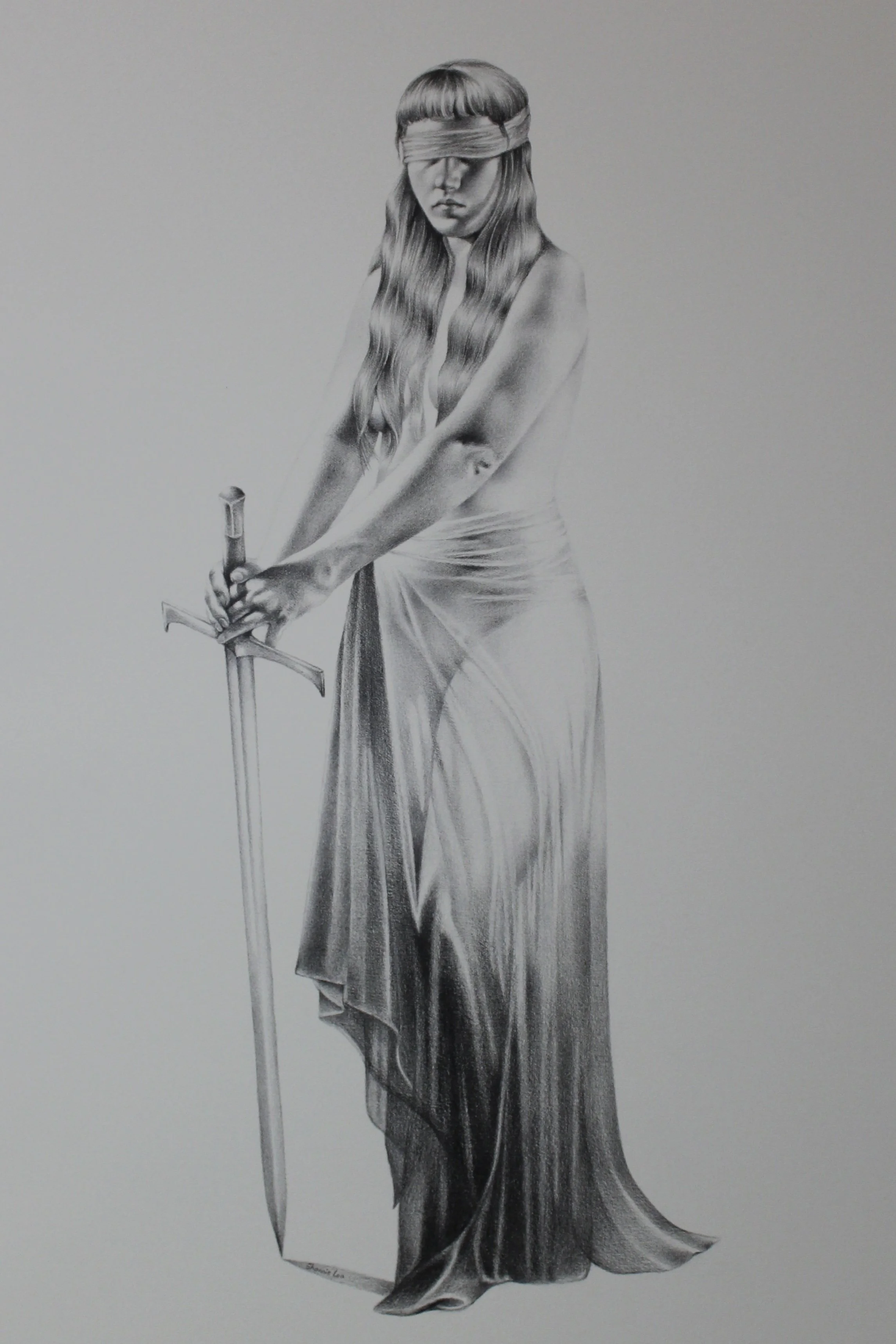 'The Guard I' 2026 Pencil on paper 59.5 x 42 cm