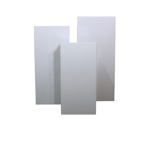 Square Plinth - White Acrylic