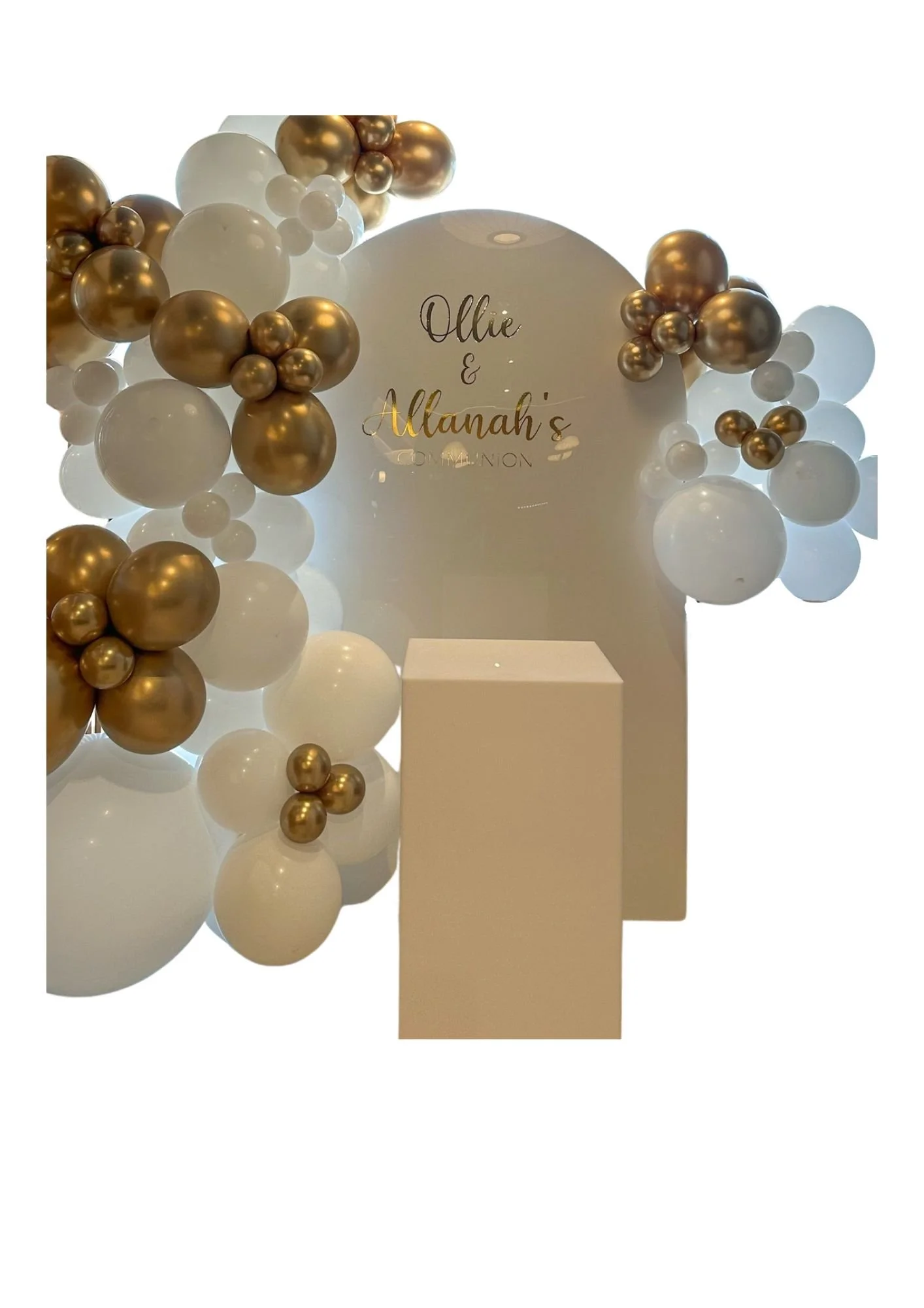 2D Acrylic Arch - White