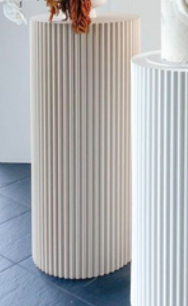 Ripple Plinth - Nude
