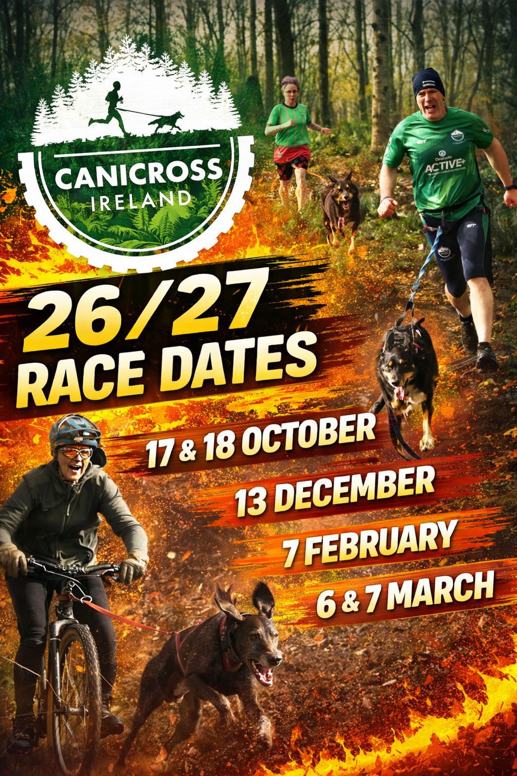 Canicross Ireland New Season Dates for 26/27
