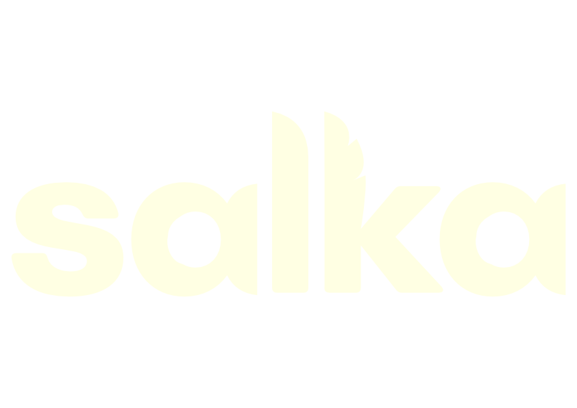 Salka Studio logo. Production company based in Madrid Spain. Cinema production. Producciones cinematográficas.