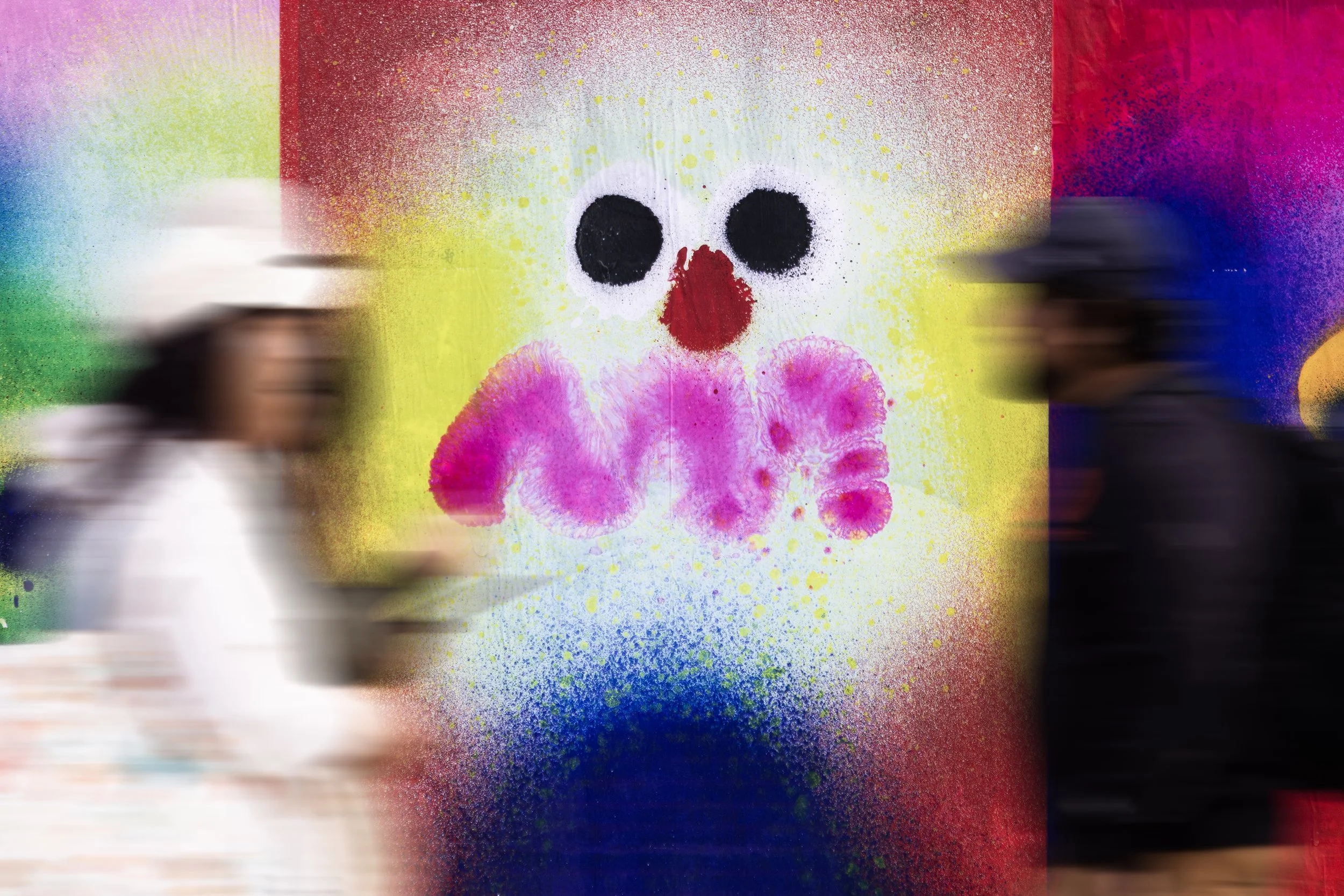 A citywide splash of playfulness from Jon Burgerman.  