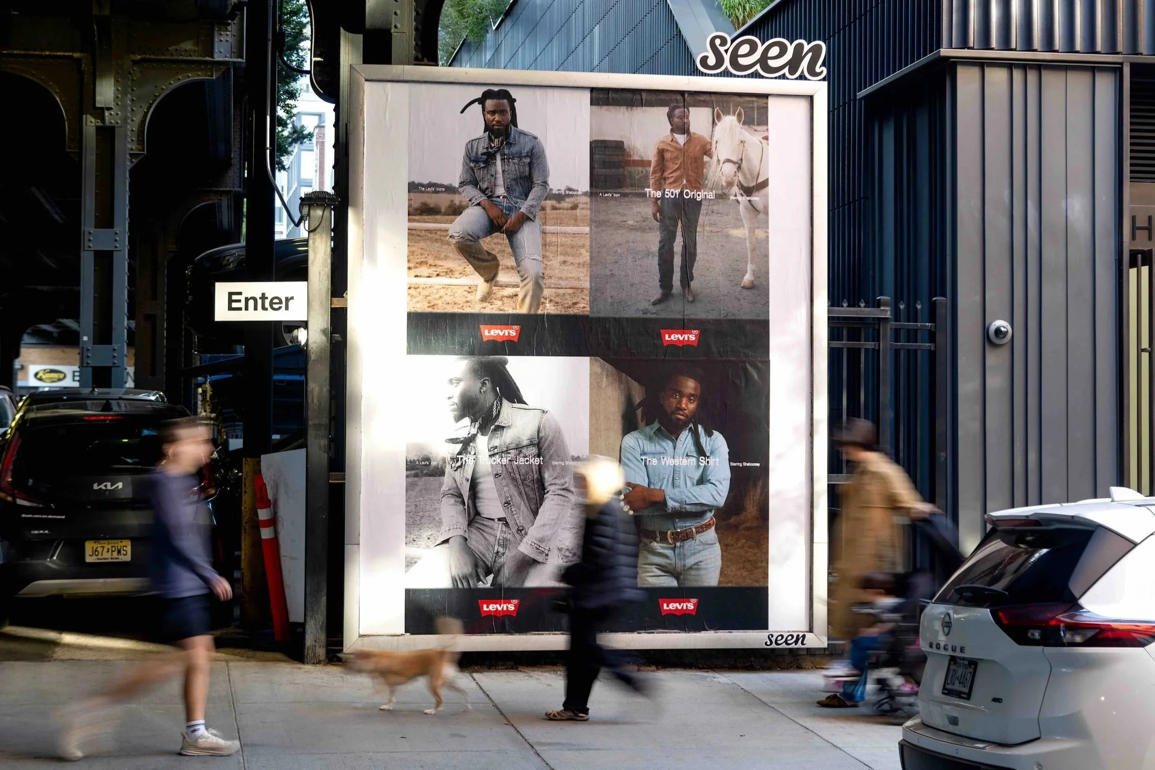 Levi Icon Wild Posting Seen Media NYC guerrilla marketing and wheat pasting
