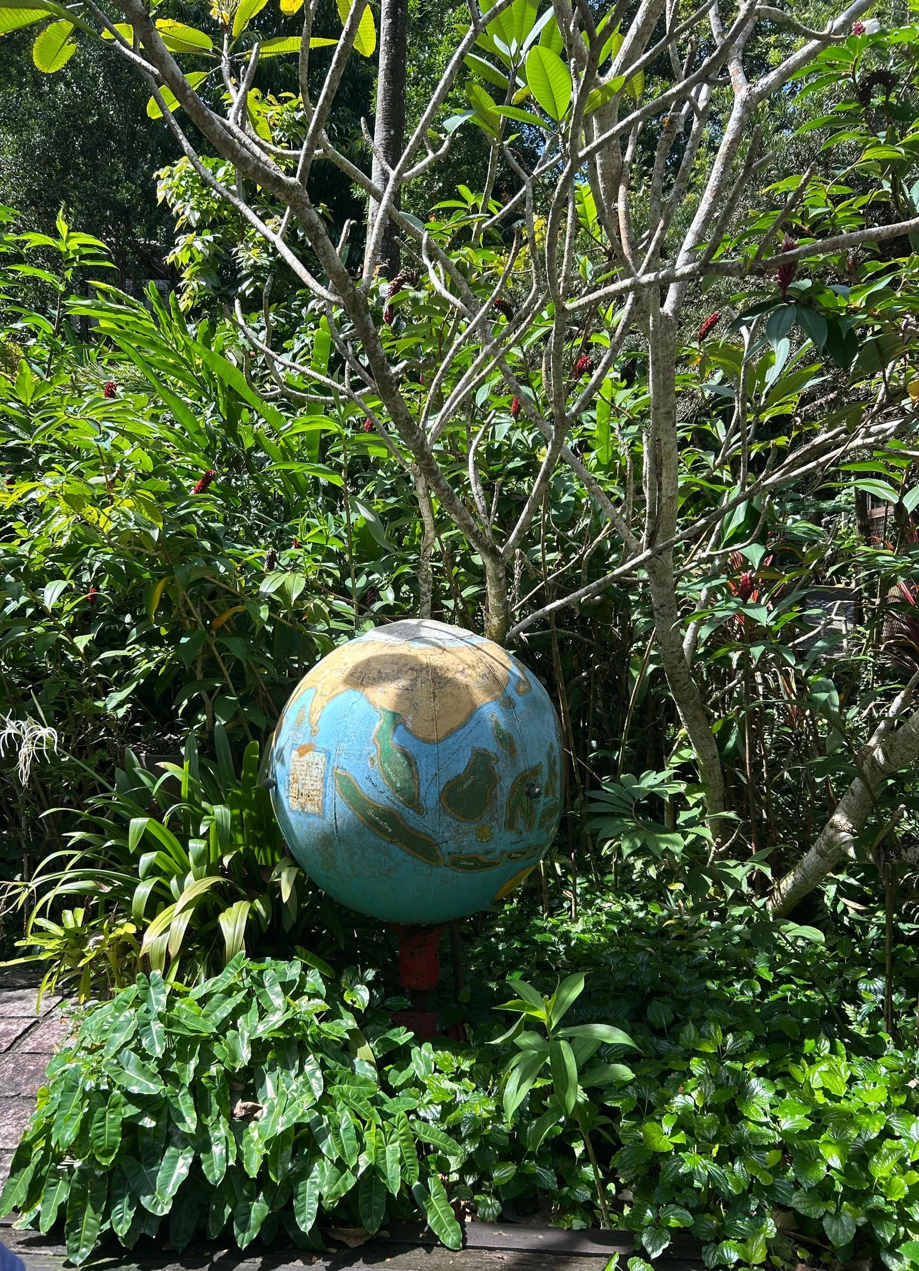 槟城热带香料园：汇聚五百余种奇花异草的南洋雨林乐园。Tropical Spice Garden: A lush rainforest sanctuary featuring over 500 species of exotic flora and spices.