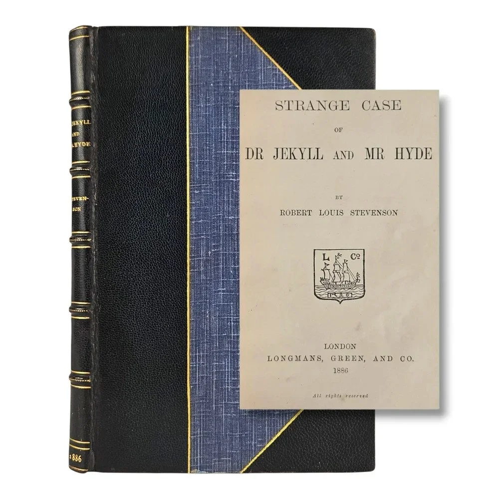 Strange Case of Dr Jekyll and Mr Hyde | Stevenson, Robert Louis | 1886, 1st/1st, bound by Sangorski and Sutcliffe...