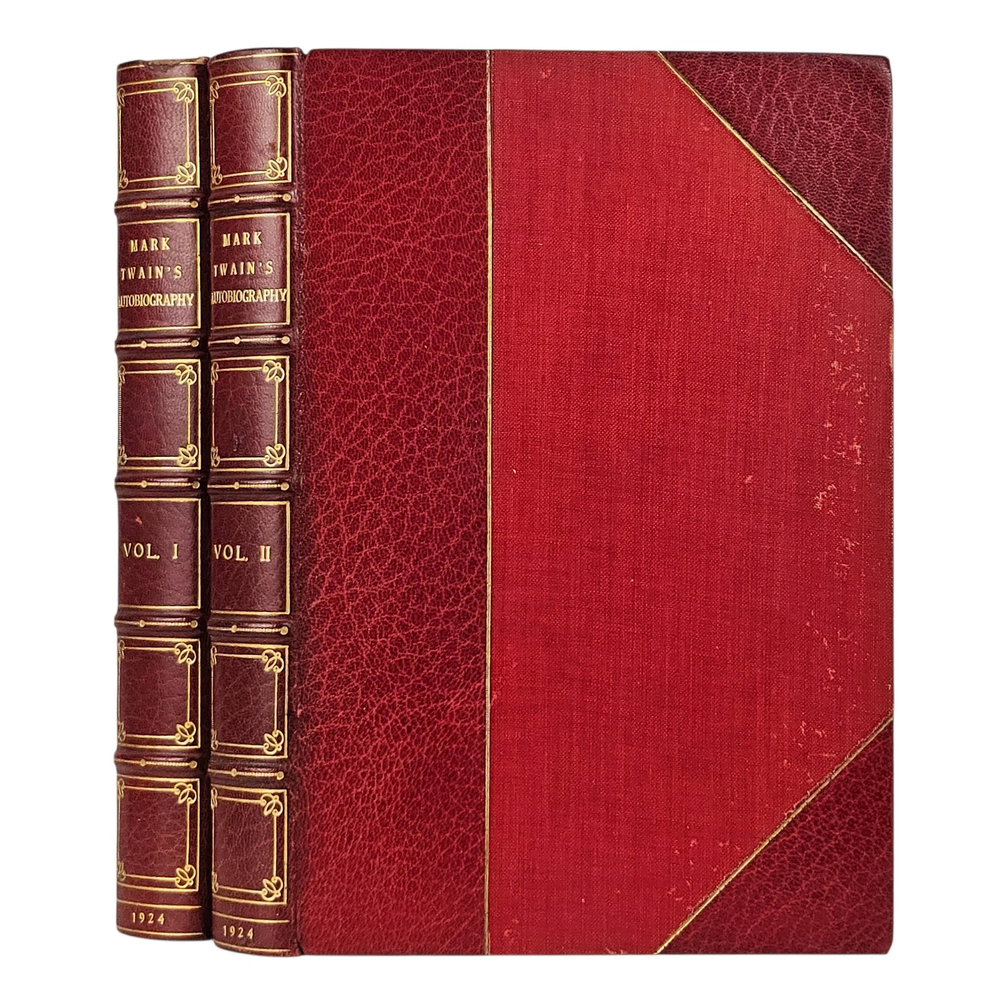 Mark Twain's Autobiography | Twain, Mark | 1924, 1st/1st, contemporary fine binding by Stikeman...