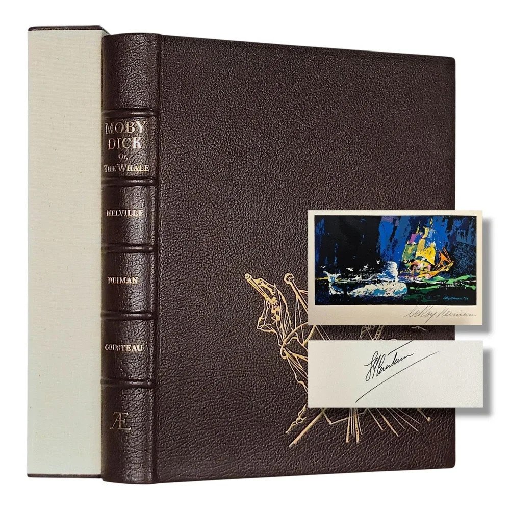 Moby Dick | Melville, Herman | 1975, limited edition, signed by the artist (Leroy Neiman) and Jacques Cousteau...