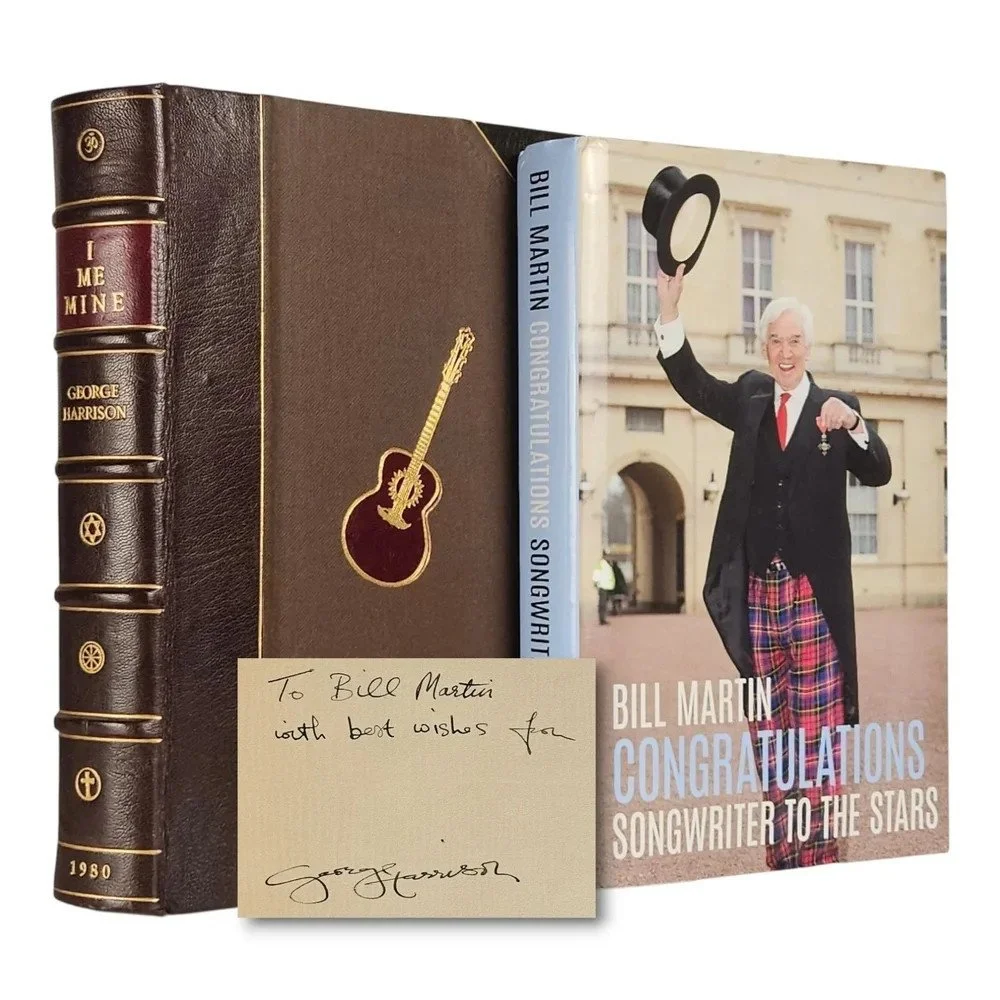 I Me Mine | Harrison, George | 1980, 1st signed limited edition, inscribed by George Harrison to songwriter Bill Martin...