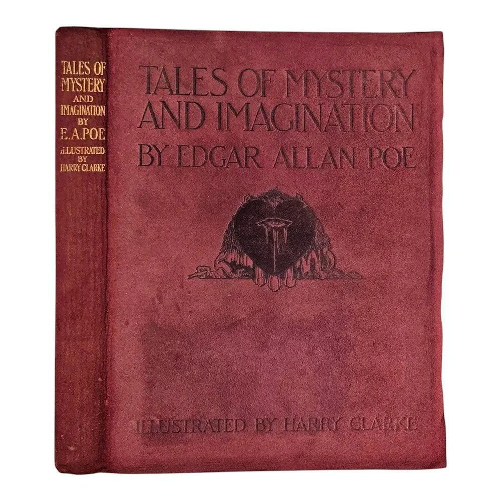 Tales Of Mystery and Imagination | Poe, Edgar Allan | 1919, 1st edition of Harry Clarke's illustrations, in the publisher's suede binding...