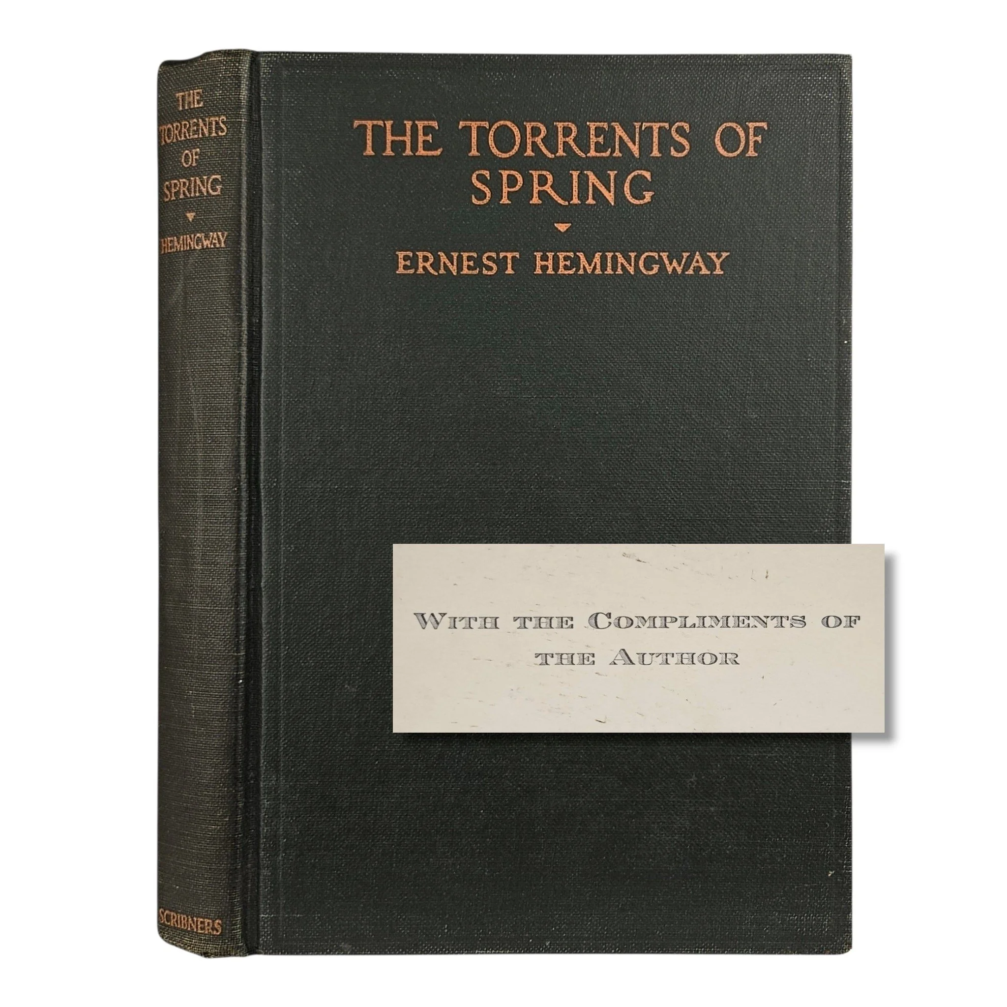 The Torrents of Spring | Hemingway, Ernest | 1926, advance review copy sent to Robert Wolf at the request of Hemingway...