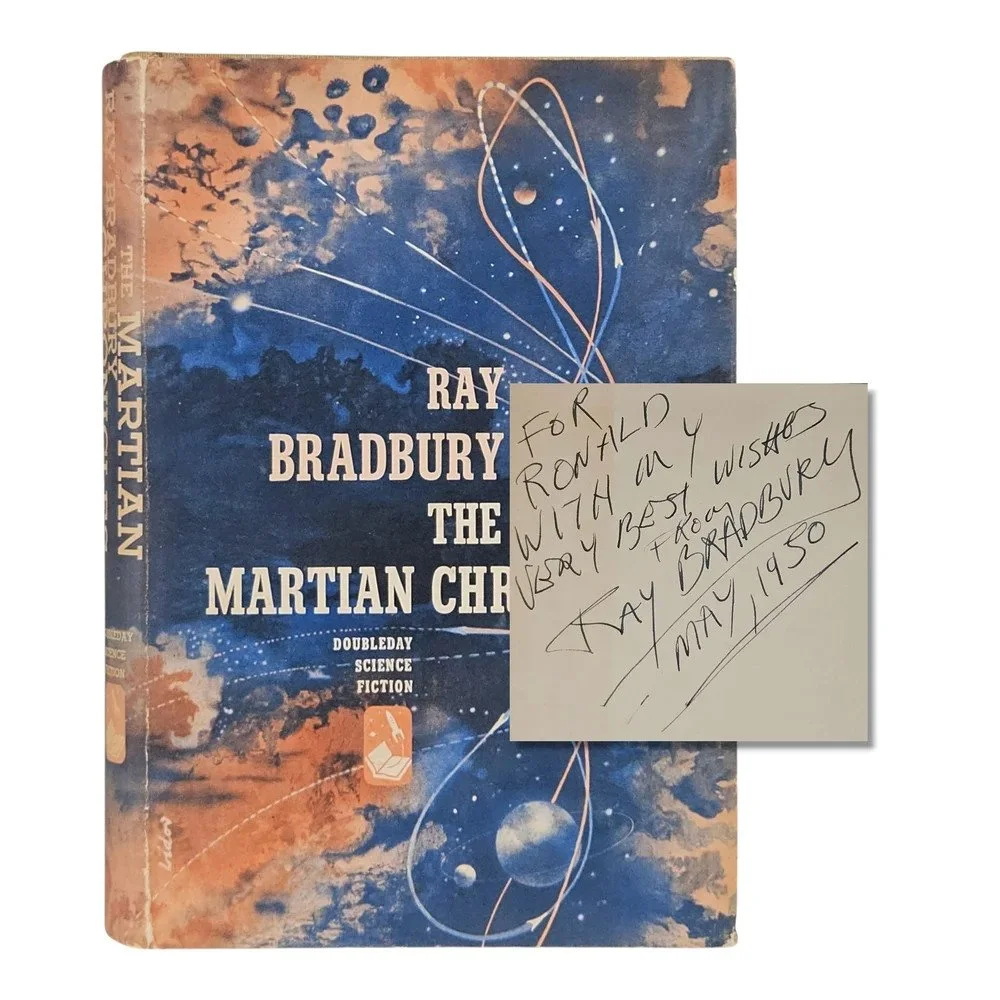 The Martian Chronicles | Bradbury, Ray | 1950, 1st/1st, signed and inscribed by Bradbury in the month of publication...