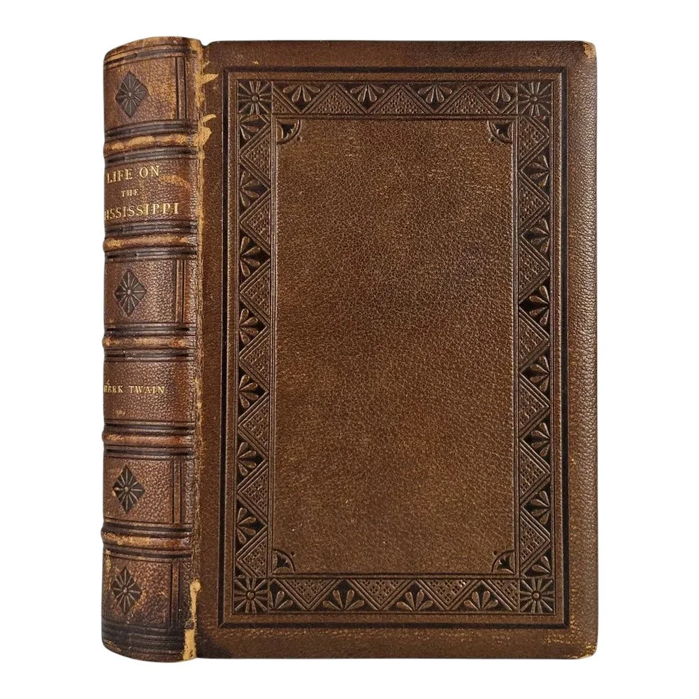 Life on the Mississippi | Twain, Mark (Samuel Clemens) | 1883, 1st edition (mixed state), one of several known copies in the publisher's full morocco binding...