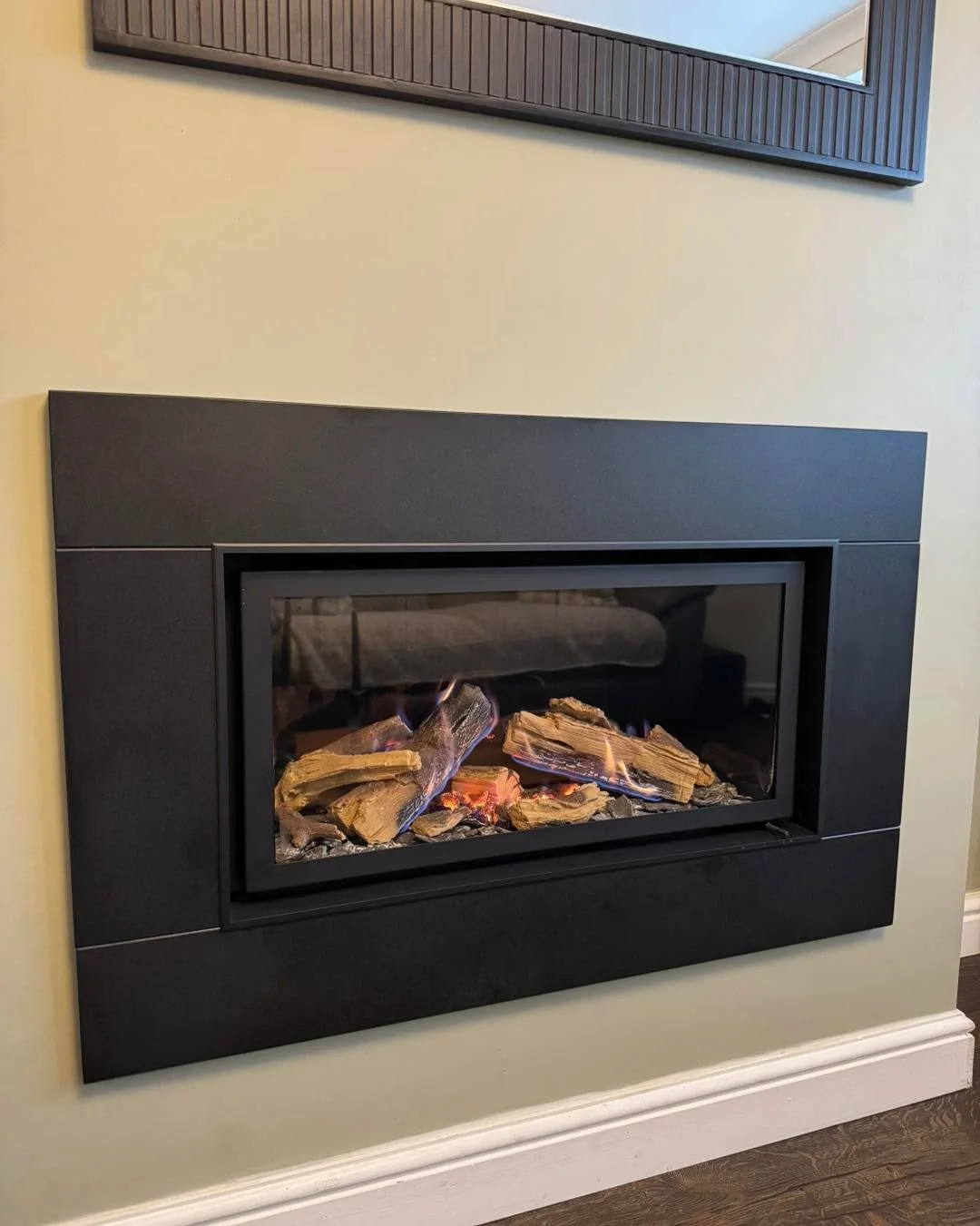 Ravel 800 gas fire with granite slips 🔥
Installed 2 years ago and serviced today for its annual check &mdash; still looking absolutely brilliant and performing perfectly 👌✨

Quality that lasts.

#Ravel800 #GasFire #GraniteSlips #AnnualService #Home