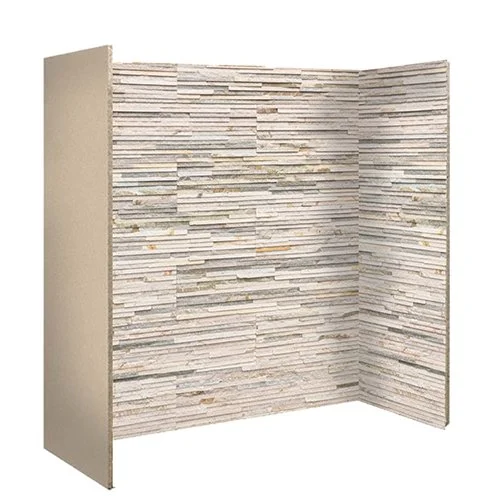 Ivory Slate Waterfall Fireplace Chamber