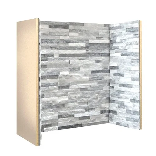 Silver White Split Face Fireplace Chamber