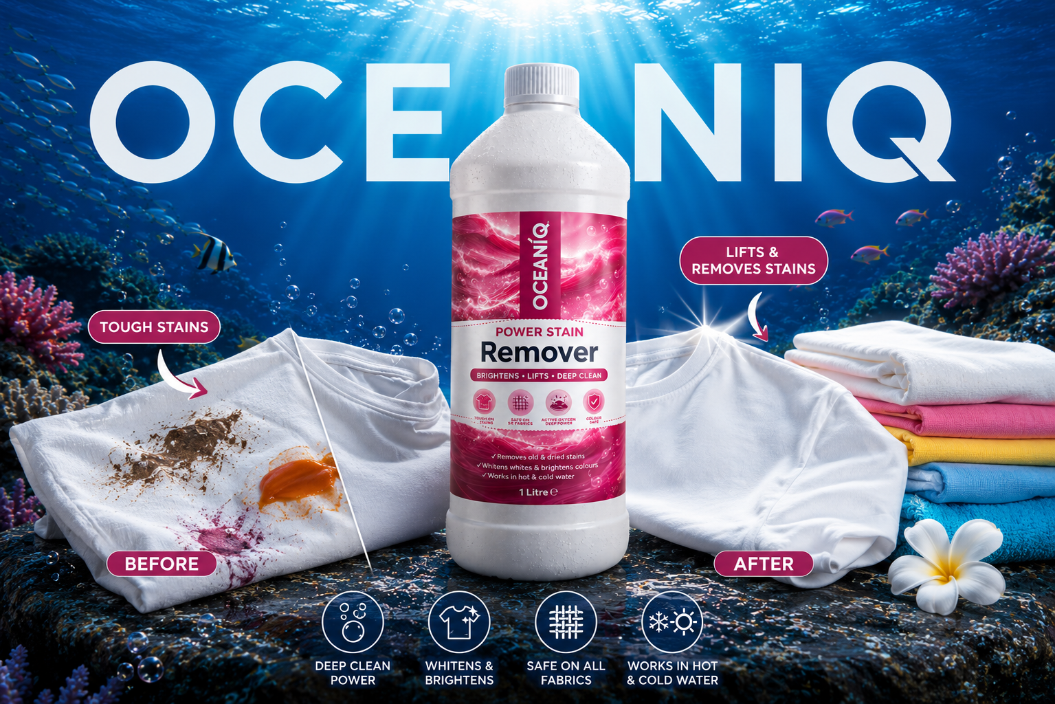 OCEANIQ Power Stain Remover 750ml