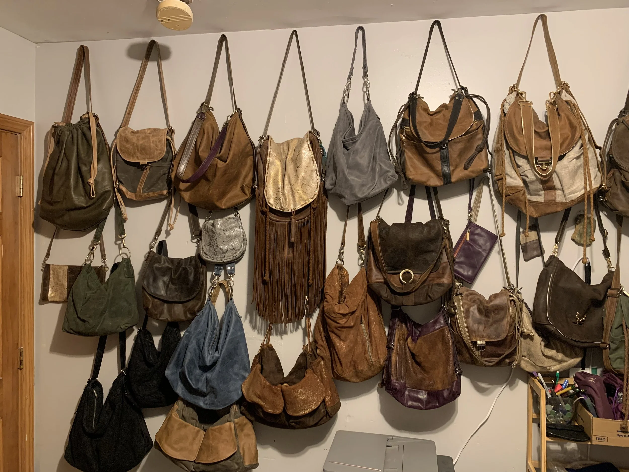 Wall of Handbags