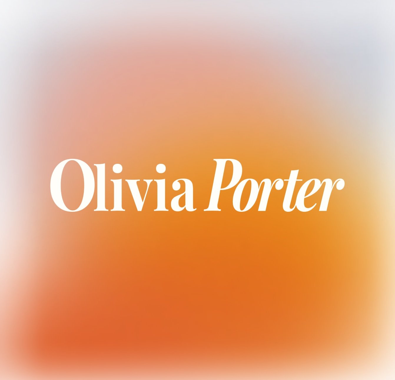 Book cover with blurred orange background and white text reading 'Olivia Porter'.