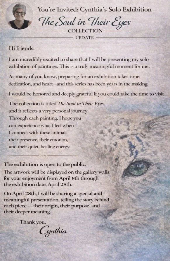 THE SOUL IN THEIR EYES by Cynthia George - A SPECIAL PRESENTATION