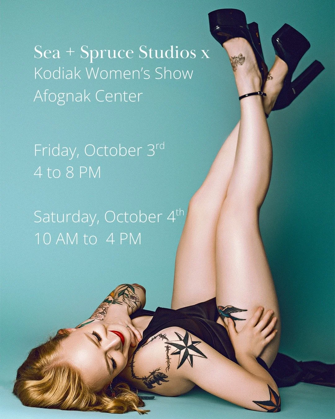 We’re all set up for the Kodiak Women’s Show at the Afognak Center on Near Island! 
📅 Friday, October 3rd | 4–8 PM
📅 Saturday, October 4th | 10 AM–4 PM
Stop by, say hi, and enter to win a $250 product or print credit toward