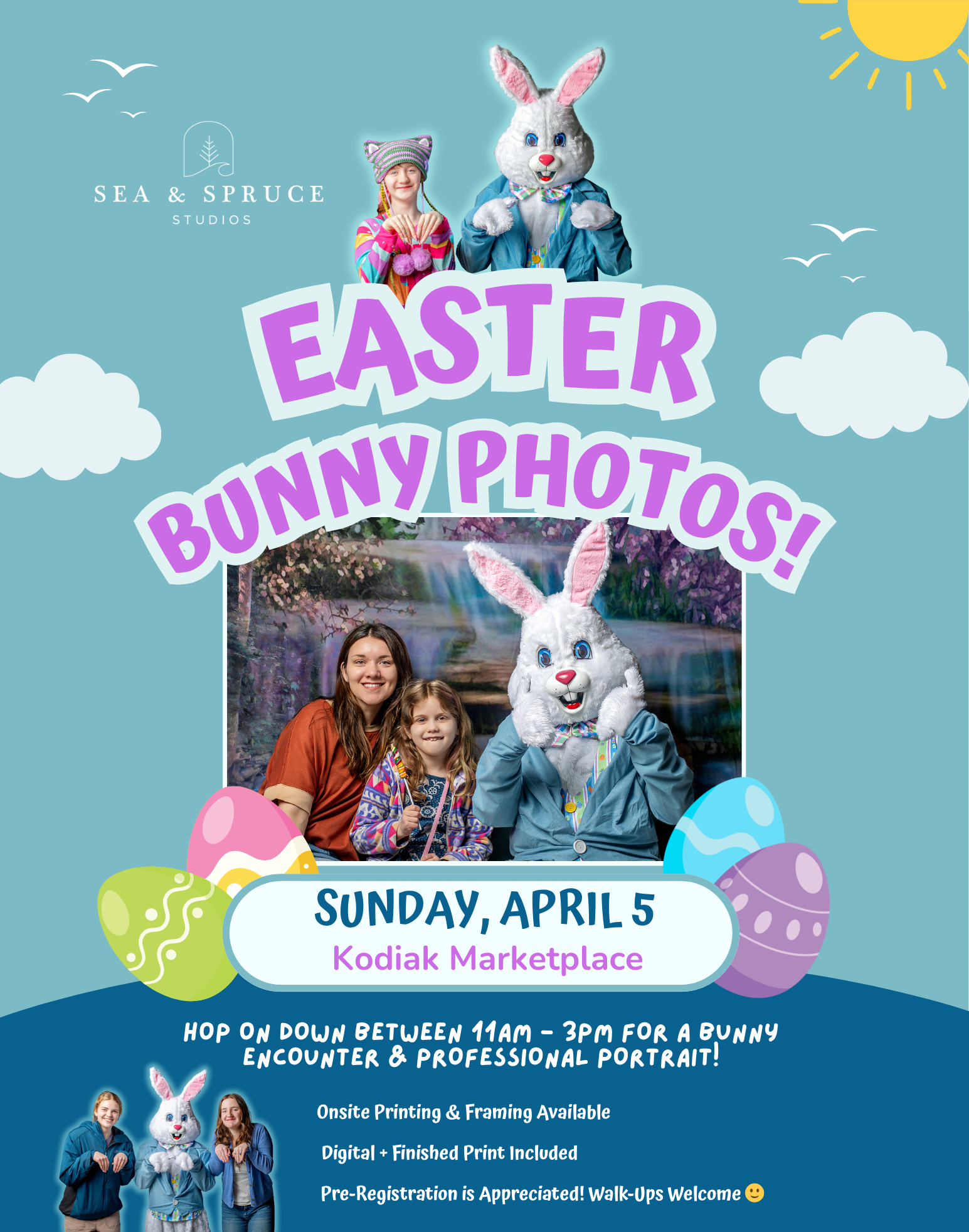 Easter Bunny Pop Up Portrait Studio