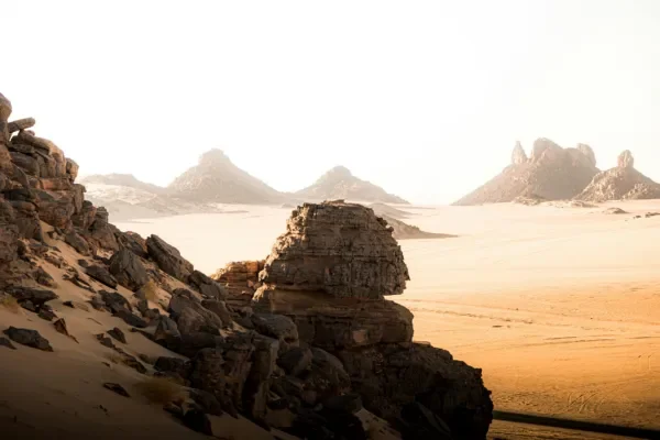 Paysage saharien en Algérie