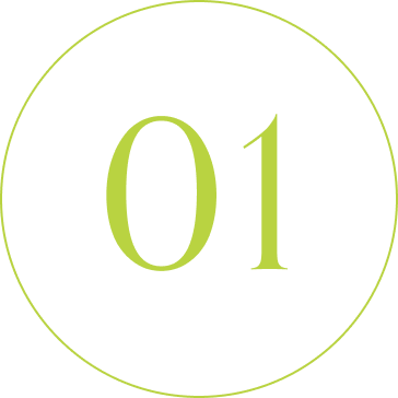 Number one inside a green circle outline.