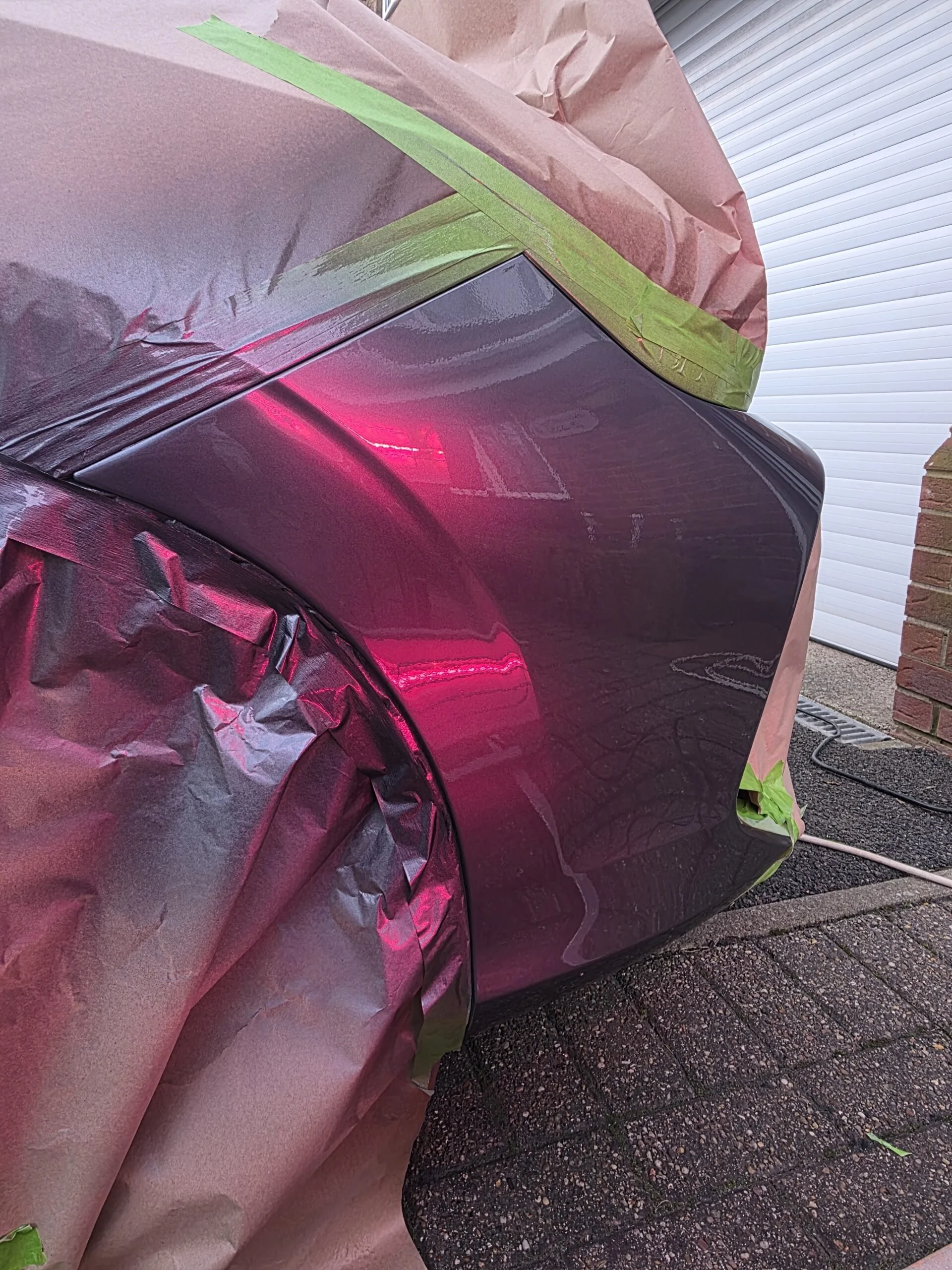 close up car scratch repair results Barnsley