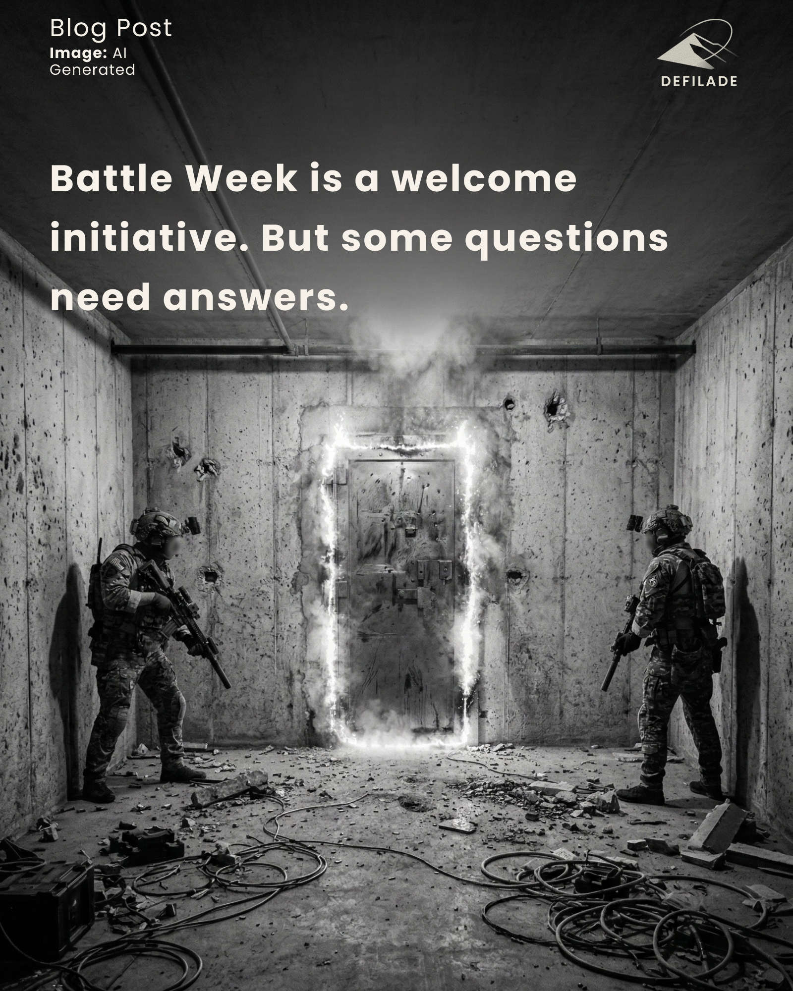 Battle Week is a welcome initiative. But some questions need answers.