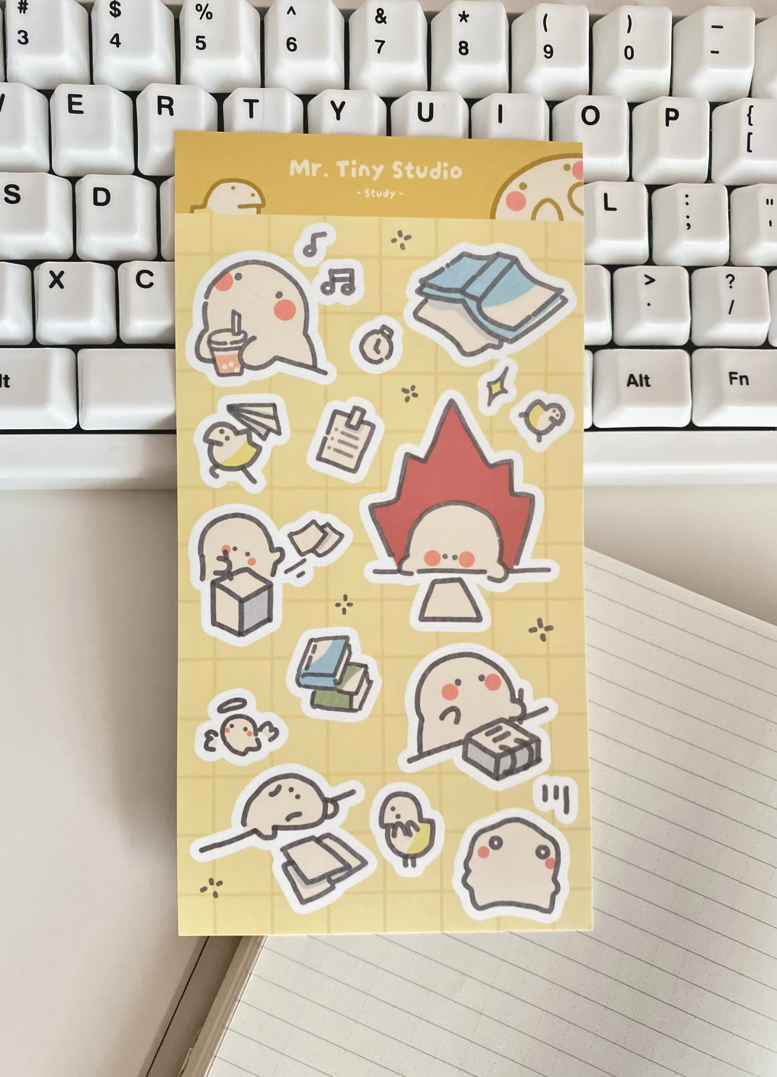 Mr. Tiny Study Motivation Sticker Sheet