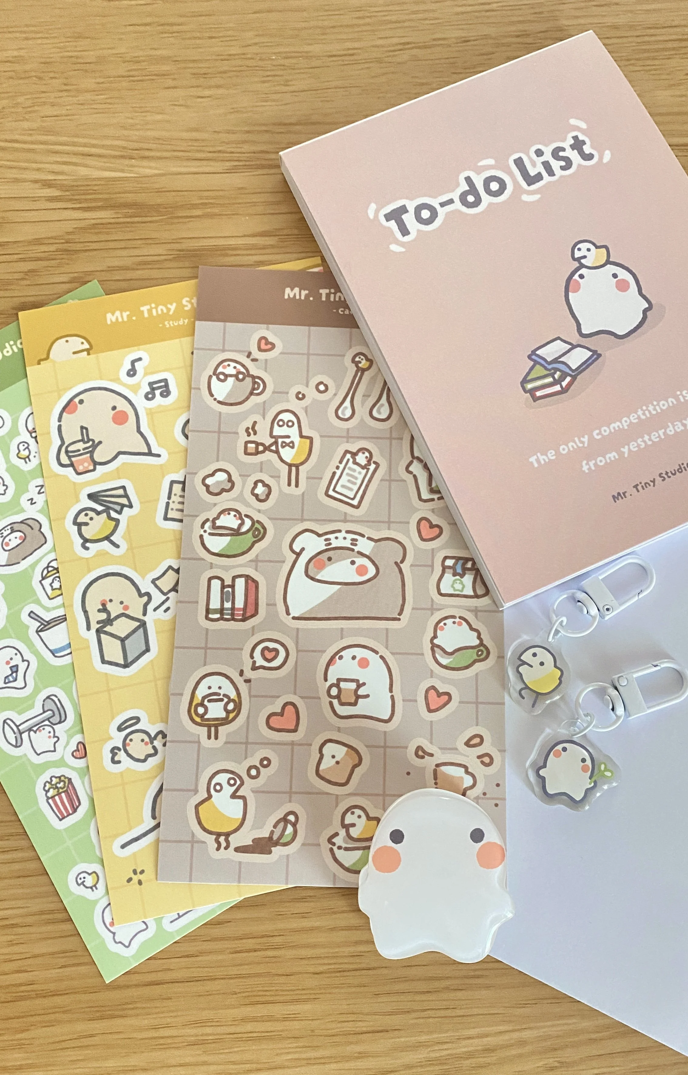 Full Collection Bundle  (Notepad + 3 Sticker Sheet + 2 Charms + Book Clip)