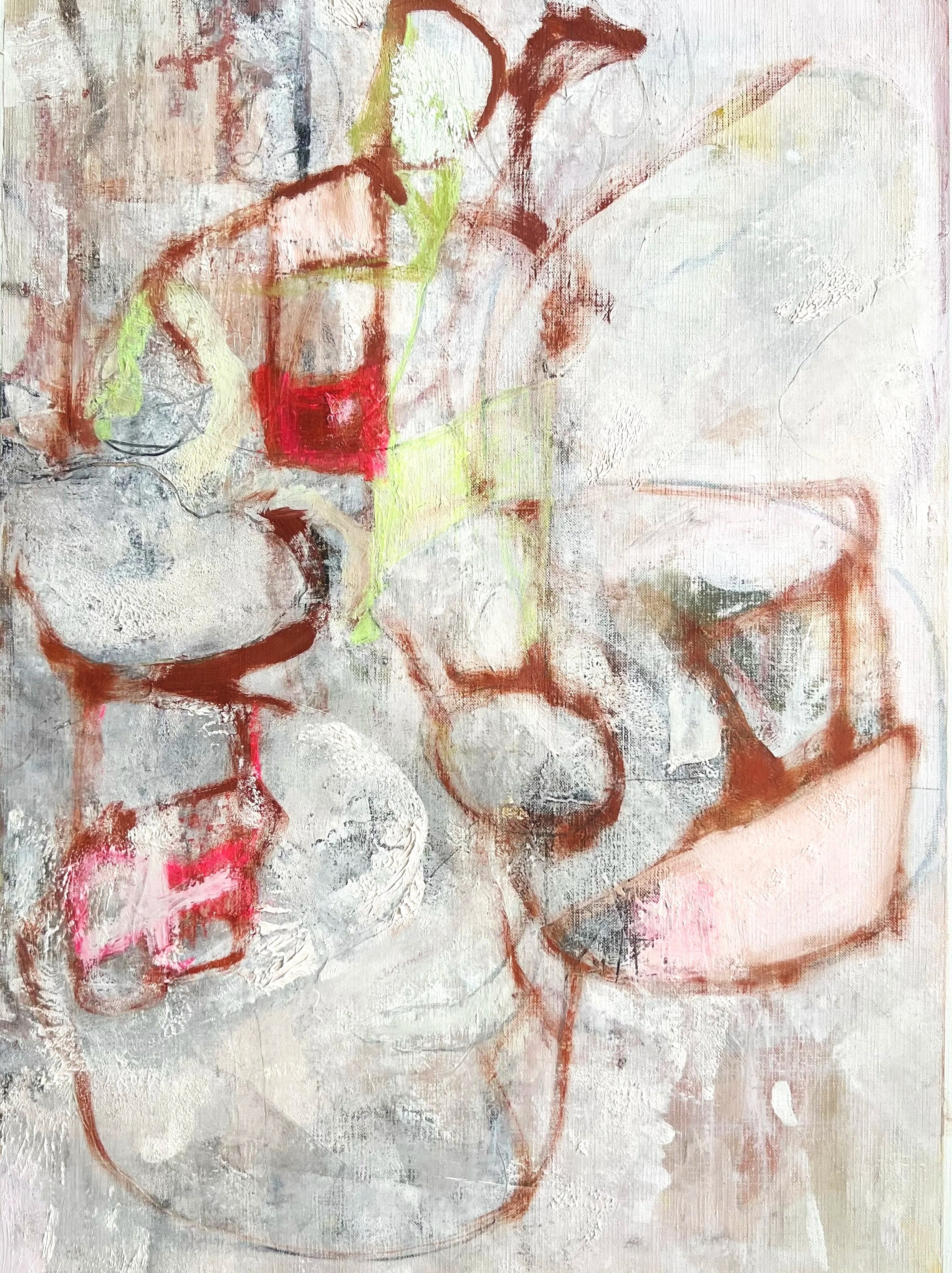 we woke to snow, 18" x 24" oil on canvas paper