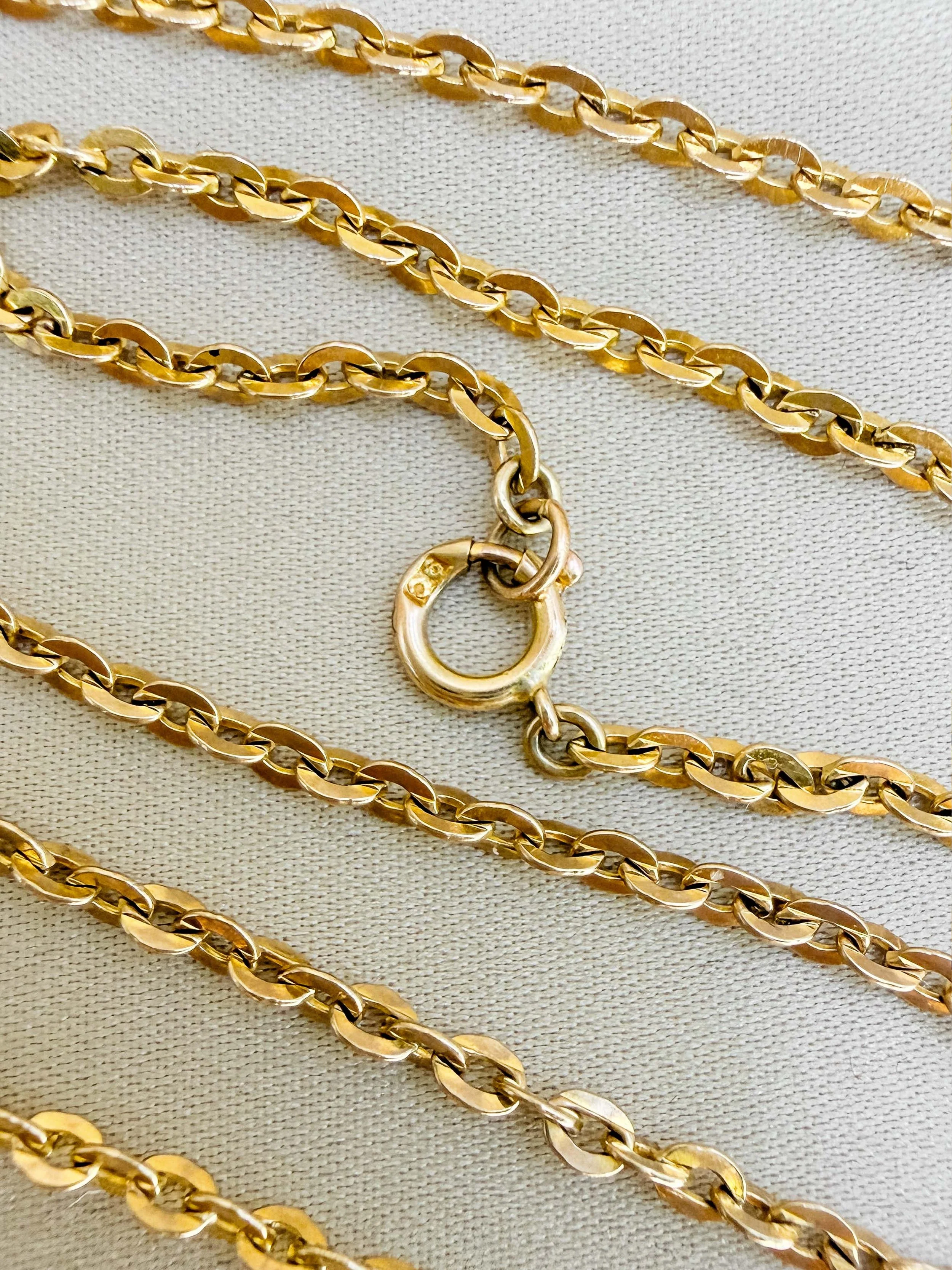 Antique Cable Chain. 9ct.