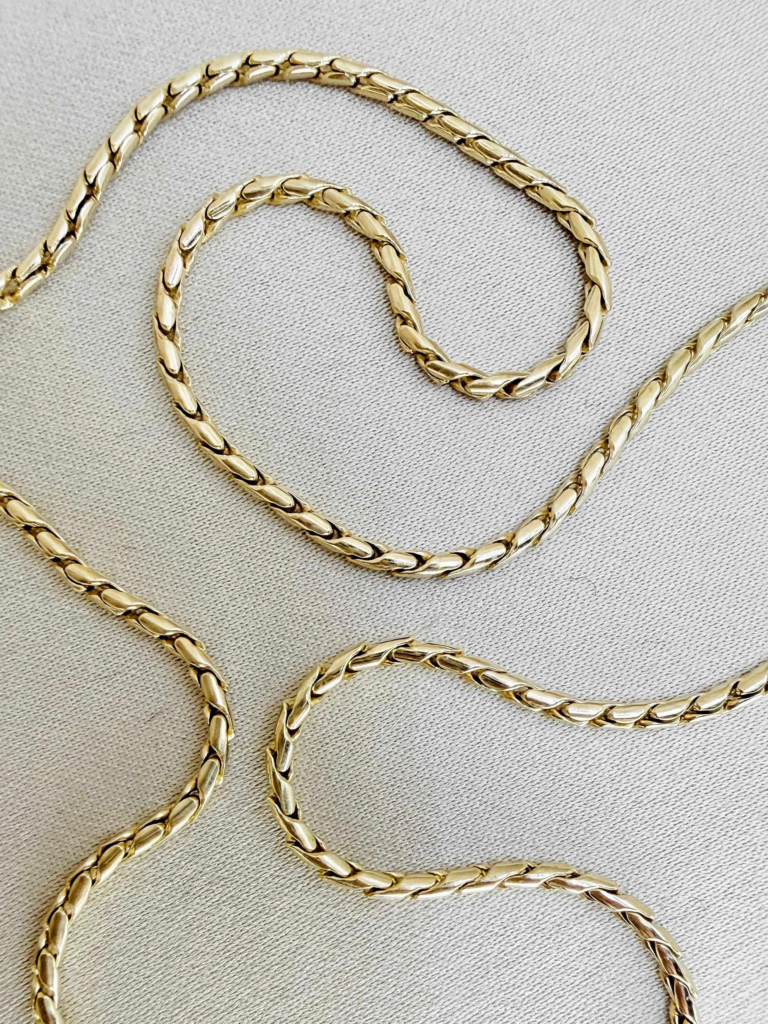 UnoAerre Snake Chain. 9ct gold.