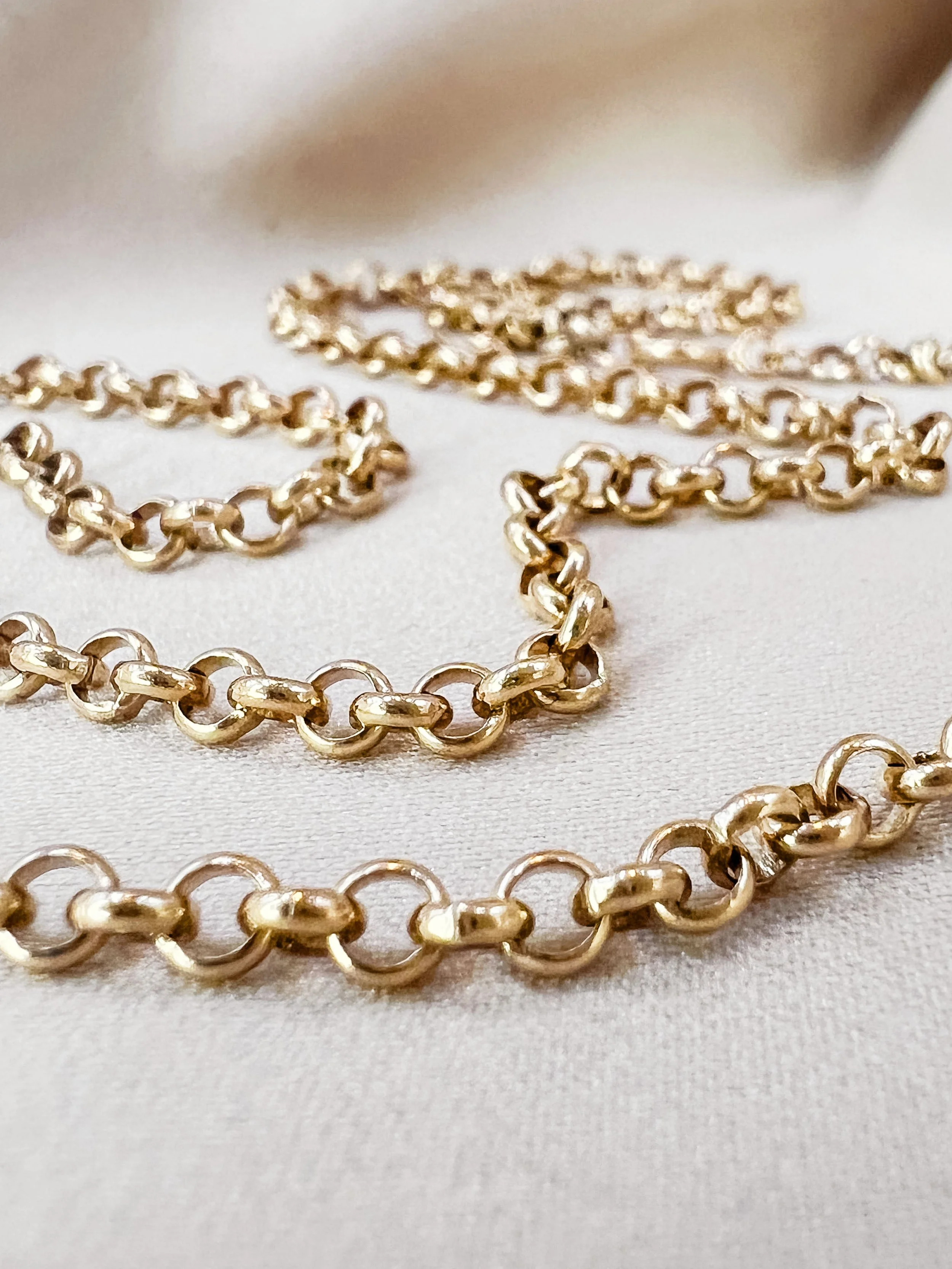 Rolo Belcher Chain. 9ct gold.