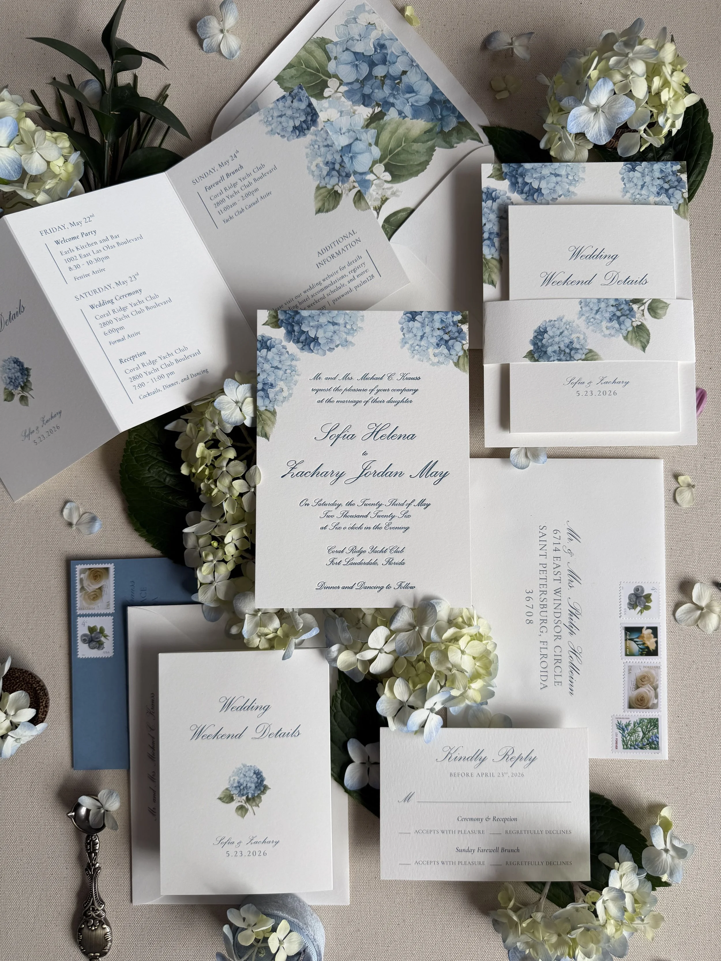 Blue Hydrangea Wedding Invitation Suite8.jpg