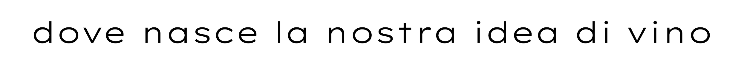 Testo in italiano: 'Dove nasce la nostra idea di vino'