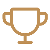 Icon of a gold trophy cup.