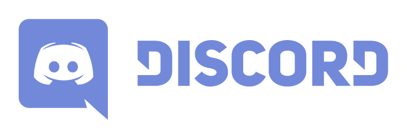 Discord logo with a smiling chat robot icon and the word 'DISCORD' in bold purple letters.