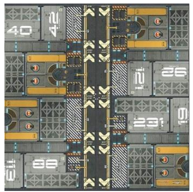28mm scale Sci Fi 4'x4' (Mat 3)