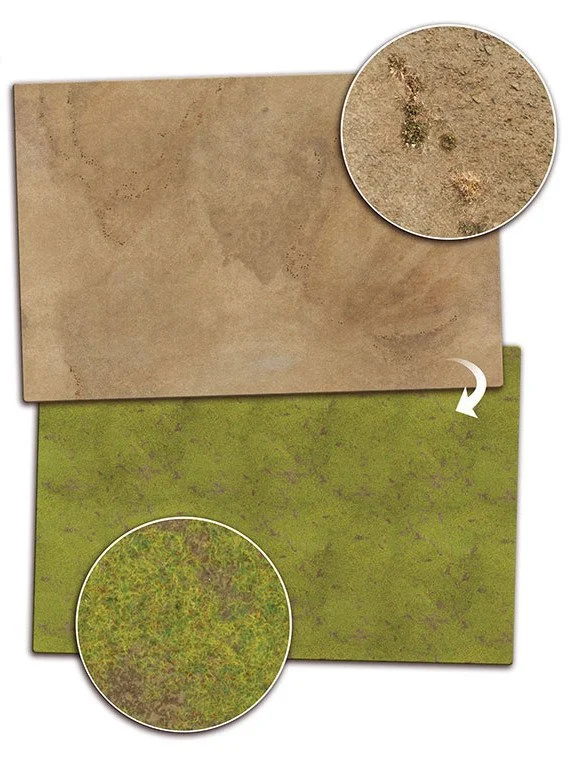 2 x Desert/grass Double-sided 4'x6' (Mats 13 & 14)
