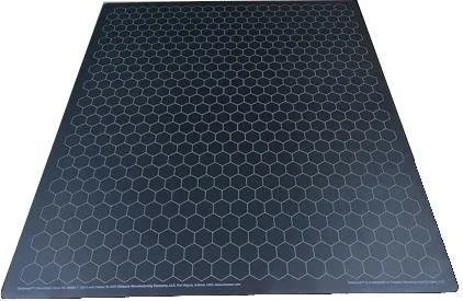 34"x48" black with numbered hexes (Mat 40)