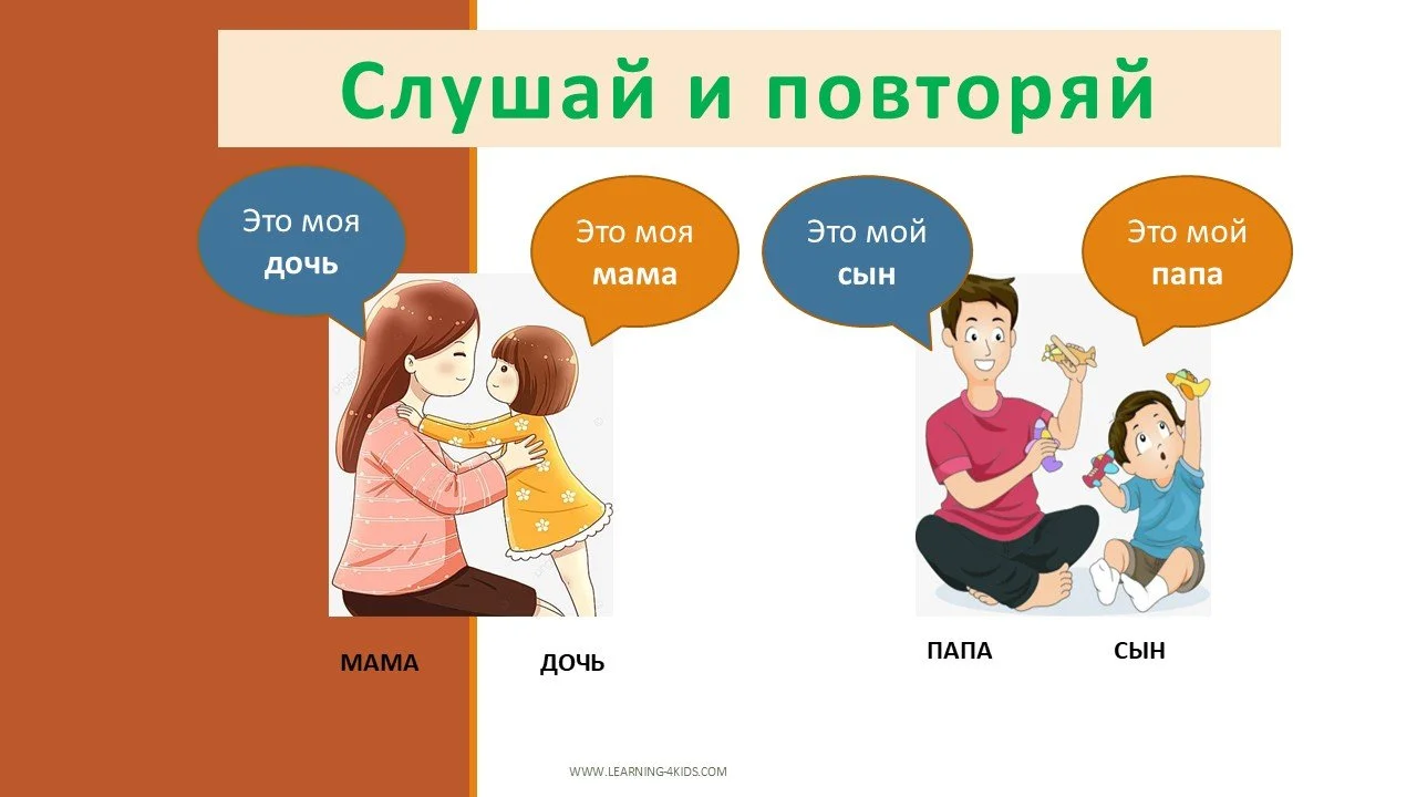 Вводим лексику - семья