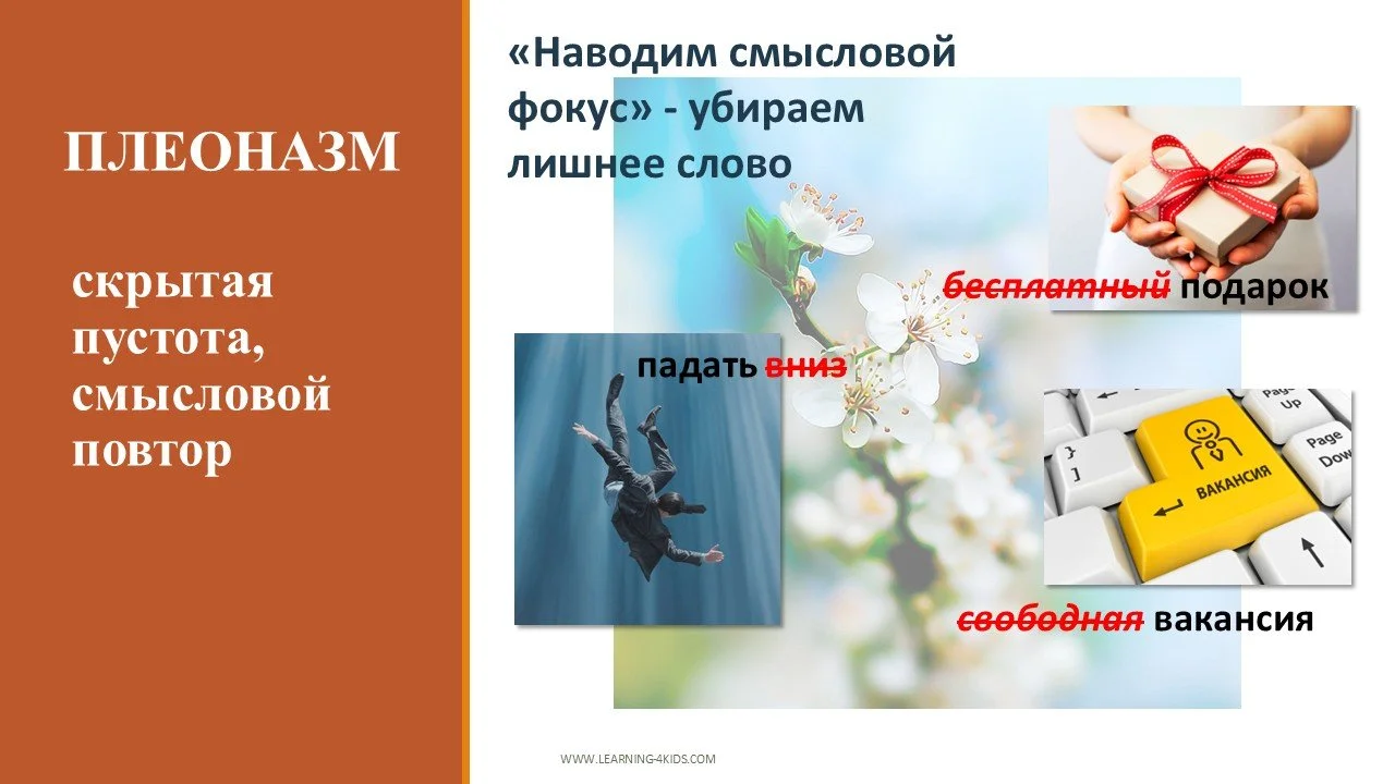 Лексические ошибки: плеоназм