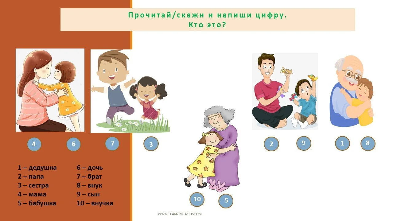 Вводим лексику- семья