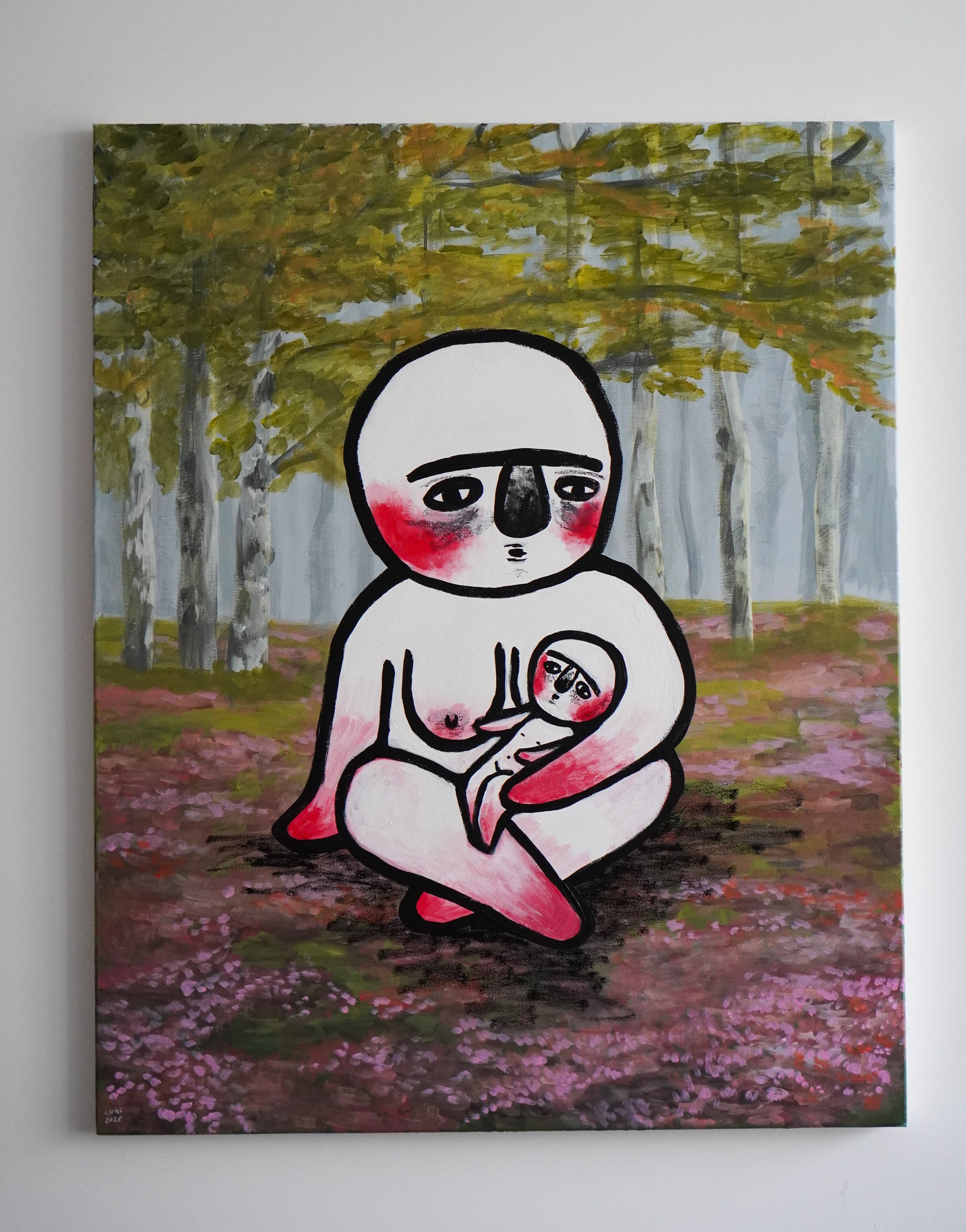 Mothering
100x80cm acrylic and solid marker on canvas