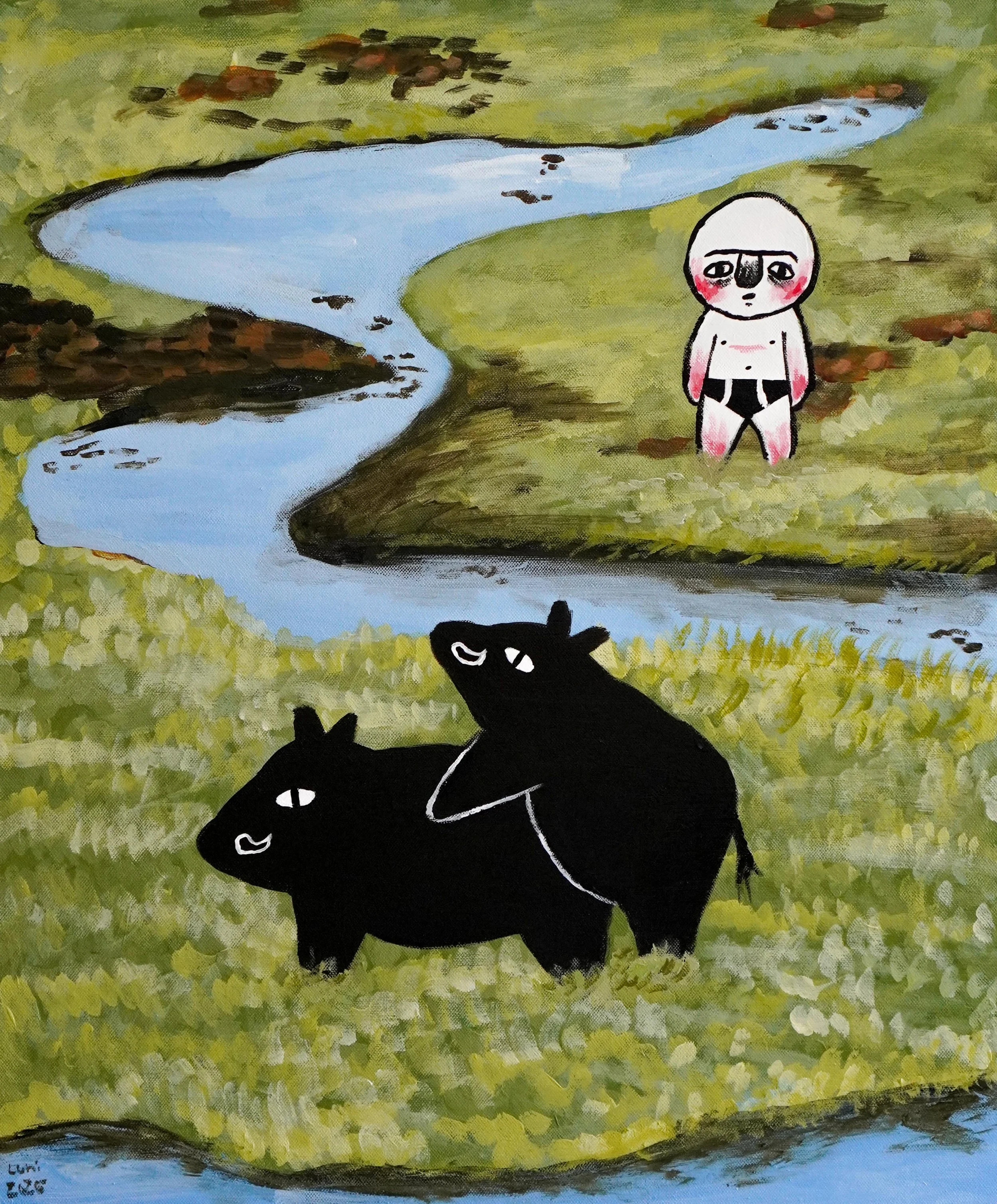 The lovers
60x50cm acrylic on canvas