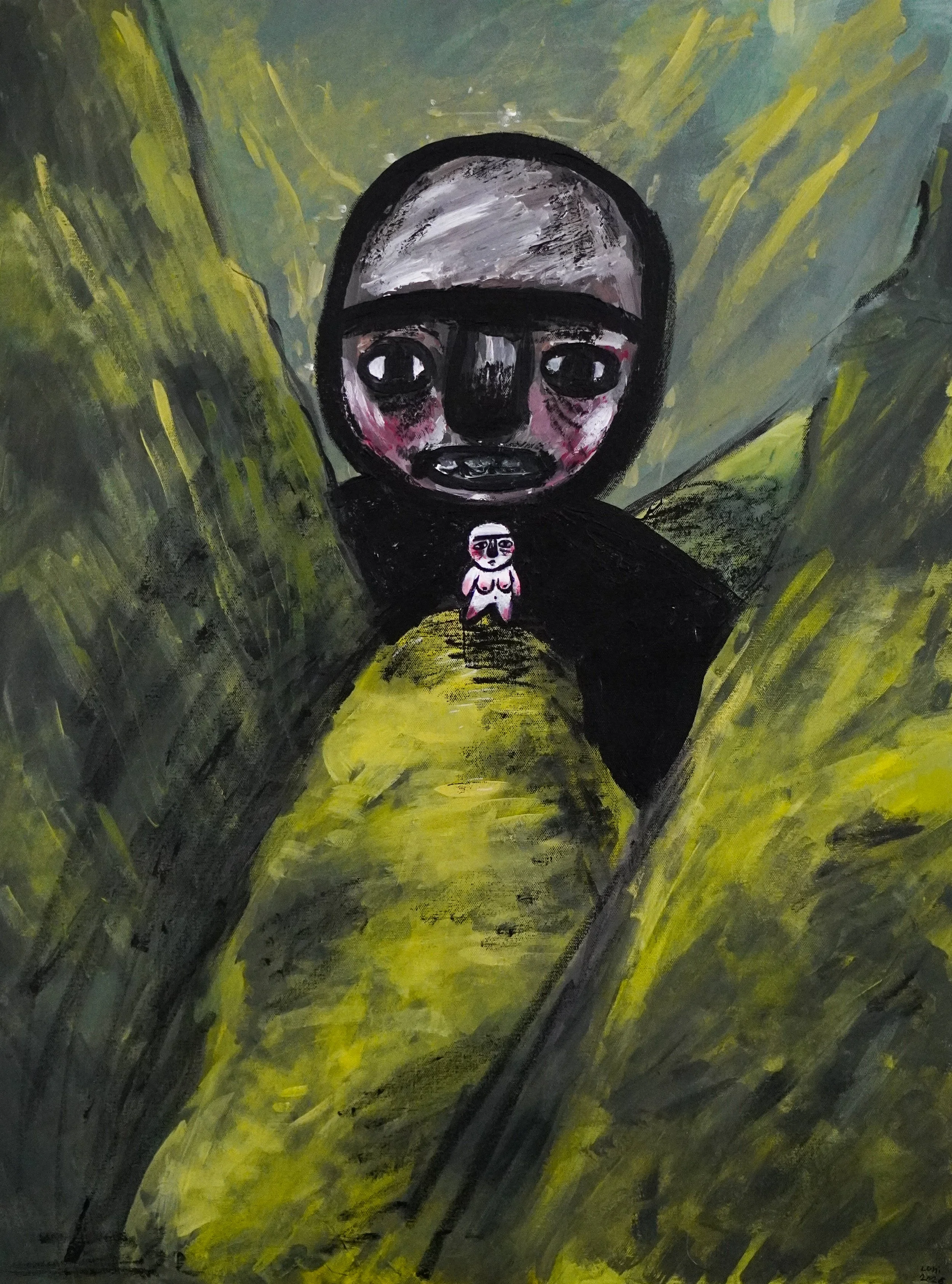 Sorry mama
60x80 cm acrylic, ink & crayon on canvas